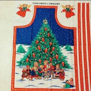 Vintage Christmas apron diy kit